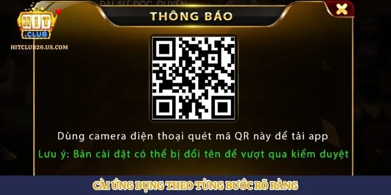 Cài ứng dụng theo từng bước rõ ràng